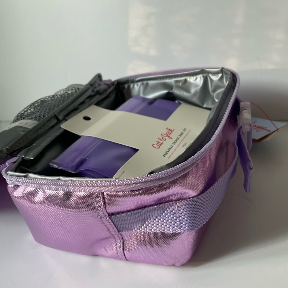Purple Metallic + Tassel Lunch Bag - Picture 8 of 9